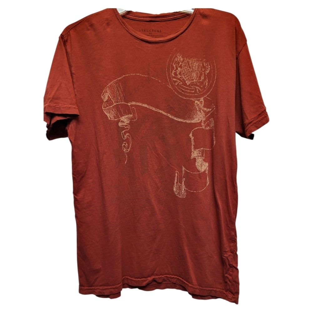 Structure Red Short Sleeve Tee